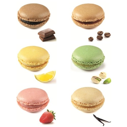 Mixed flavours macarons - mixed,