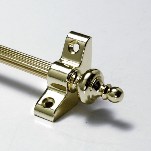 Polished brass stair - brass, rods