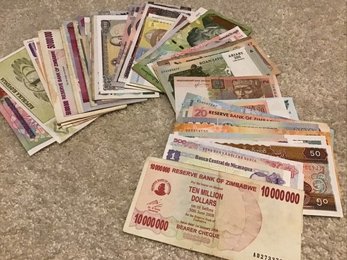 Lot 100 world - lot, banknotes