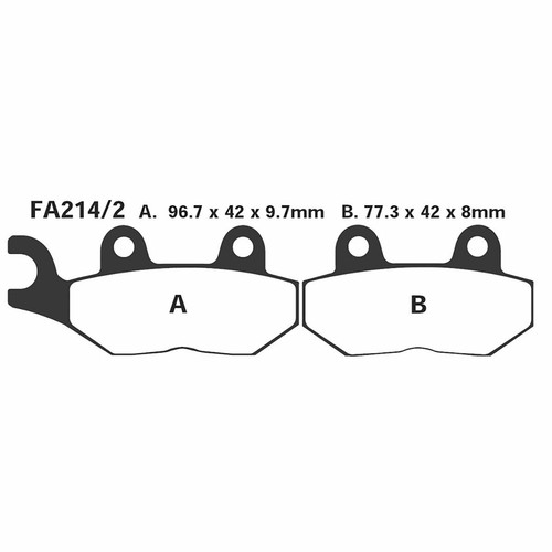 Pair pads ebc fa214 for - pads,