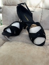 Black beautiful salsa tango ballroom latin tango dance shoes UK size 5