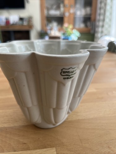 Vintage white ceramic jelly - vintage,