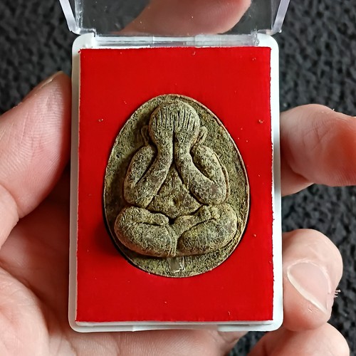 Thai buddha clay amulet phra - buddha,