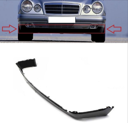 Front bumper spoiler lip - front,