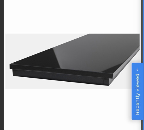Black granite slab - black,