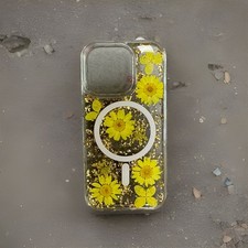 iPhone 15 Pro Max Case Floral MagSafe Compatible Shockproof Protective Case