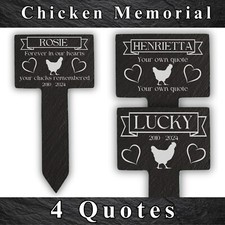 Personalised Chicken Memorial
