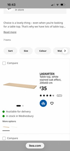 Ikea desk top - ikea,