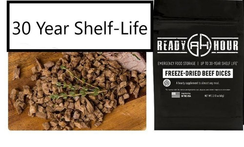 Freeze dried diced beef - diced, 2