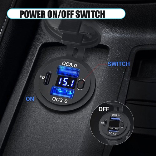 Type charger outlet - type-c, socket