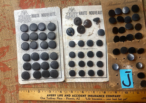 Antique horn buttons on - antique,