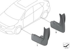 BMW Genuine Rear Mud Flaps Set