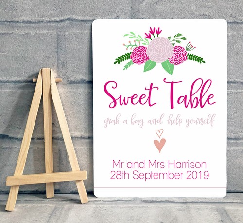 Personalised sweet table - personalised,