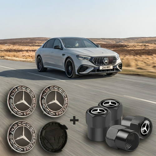 Mercedes black alloy wheel - 4x,