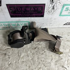 88-95 BMW E34 Left Rear Seat Belt & Receptacle Tan Beige