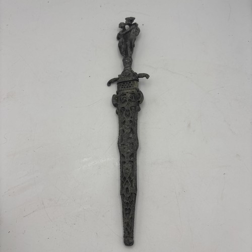 Silver tone ornate decorative - silver,