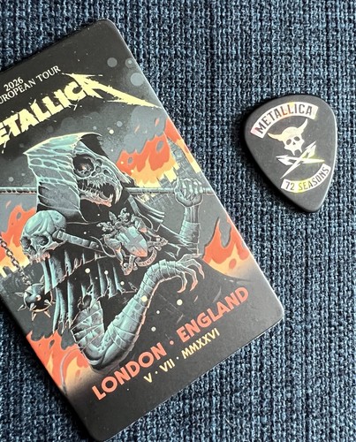 Metallica guitar pick and fan - guitar,