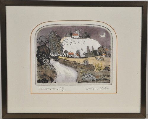 Graham clarke etching hand - /,