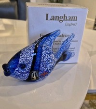 Langham Glass Blue Fish Paul