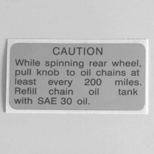 CHAIN OILER Decal - Kawasaki