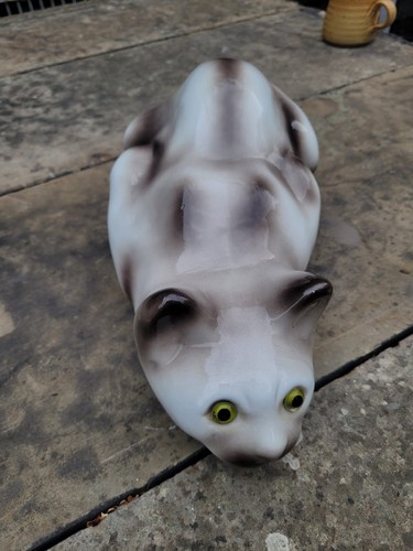 Vintage large ceramic cat - vintage,