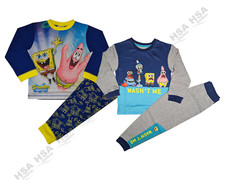 Spongebob Squarepants Boys Character Pyjama Nightwear Long Sleeve Christmas Gift