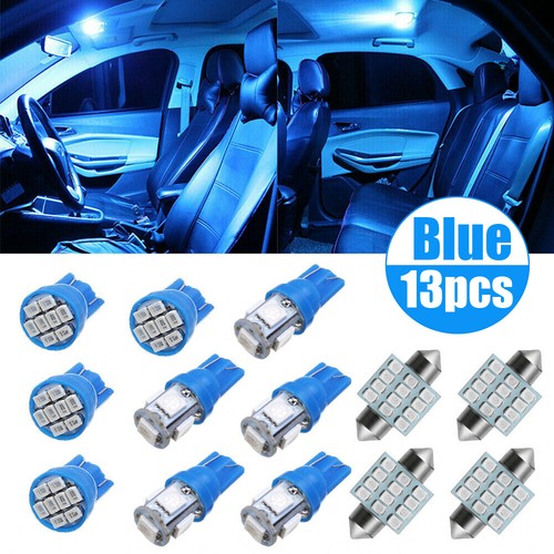 13x blue led - lights, car