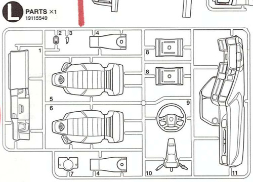 Tamiya parts scania - l-parts,, 770s