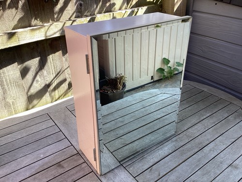 Vintage bathroom cabinet bevel - vintage,
