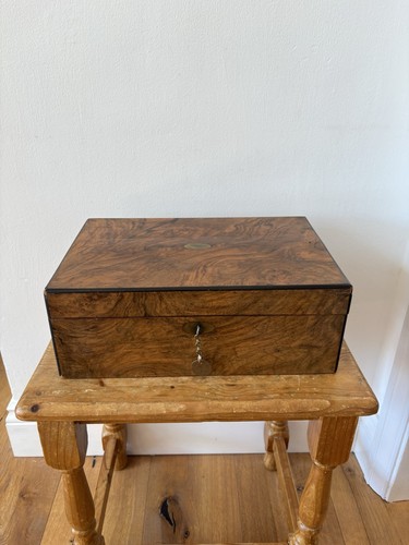 Antique walnut wooden writing - walnut,