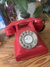 Bakelite Telephone Red Antique