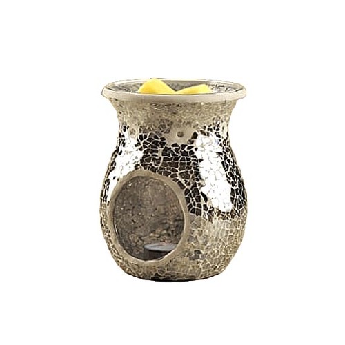 Tealight burner grey crackle - grey,