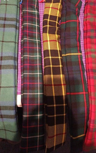 Tartan low whistle long - d,