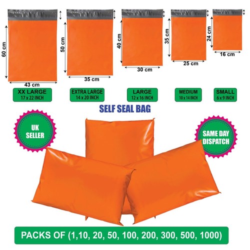 Orange postal mailing - postal, bags
