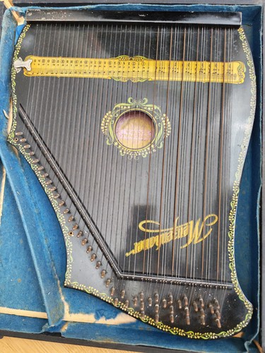 Vintage german concert zither - concert,