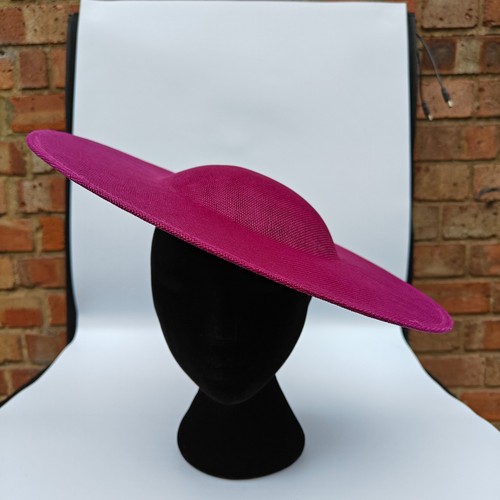 Dark pink large wide brim - wide,