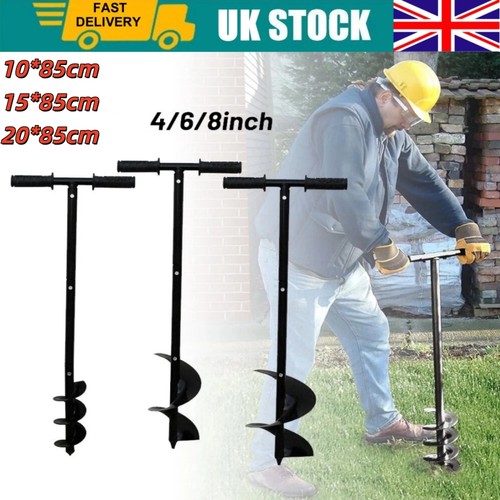Manual fence post hole auger - post,