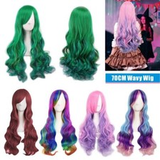 Women Ladies Long Wavy Curly