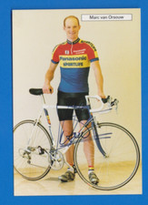 CYCLING cycling card MAX VAN ORSOUW team PANASONIC Sportlife 1992 Signed