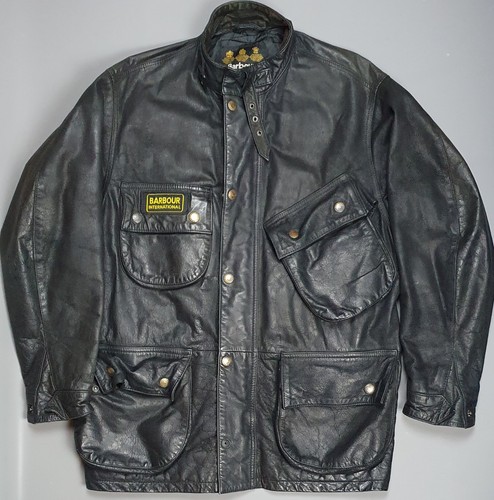 Barbour leather jacket - leather, mens