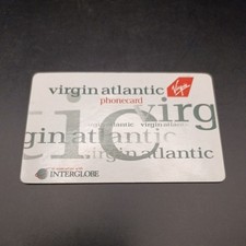 Vintage Rare Virgin Atlantic / Interglobe Phonecard