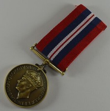 Superb Bronze Full Size Replica WW2 War Medal 1939-1945 with Ribbon, George VI