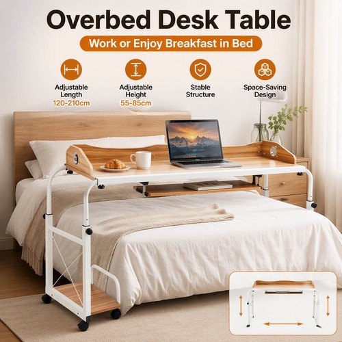 Overbed table mobile desk - overbed, with