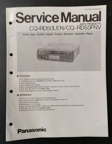 Panasonic rd50 car radio - cq-rd50,