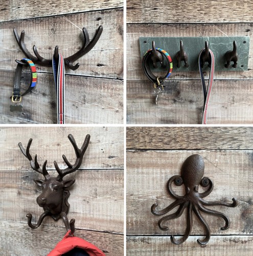 Cast iron hook coat - coat, hooks