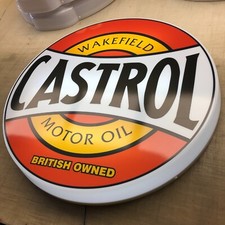 CASTROL MOTOR OIL illuminated