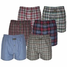 Pack Of 12 Woven Mens Boxer