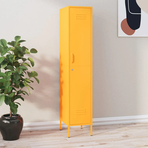Walplus locker cabinet mustard - cabinet,