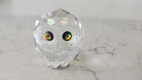 Swarovski crystal owl figurine - crystal,