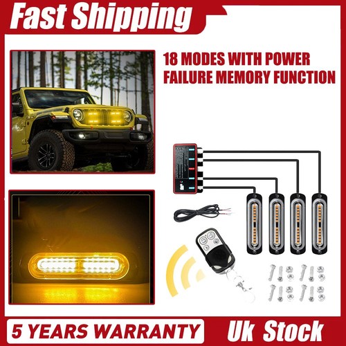 Led 24v amber - 4x,